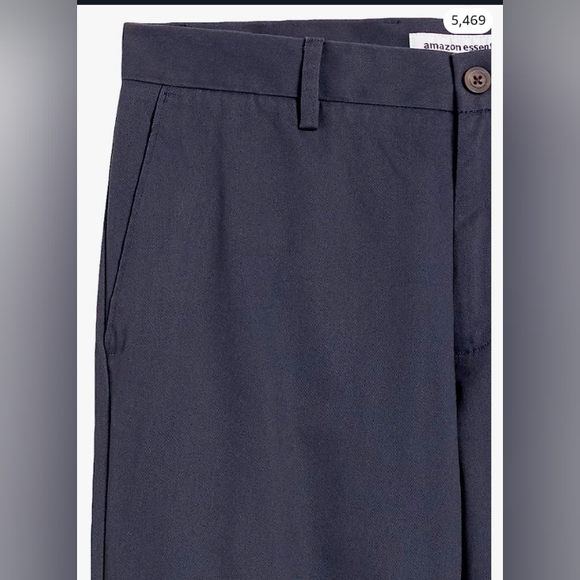NWOT Amazon Essentials Slim-Fit Wrinkle-Resistant Flat-Front Chino Pant - Picture 10 of 14